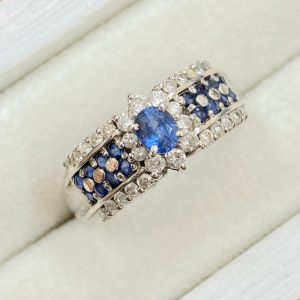 Pt900 プラチナ900 サファイア リング